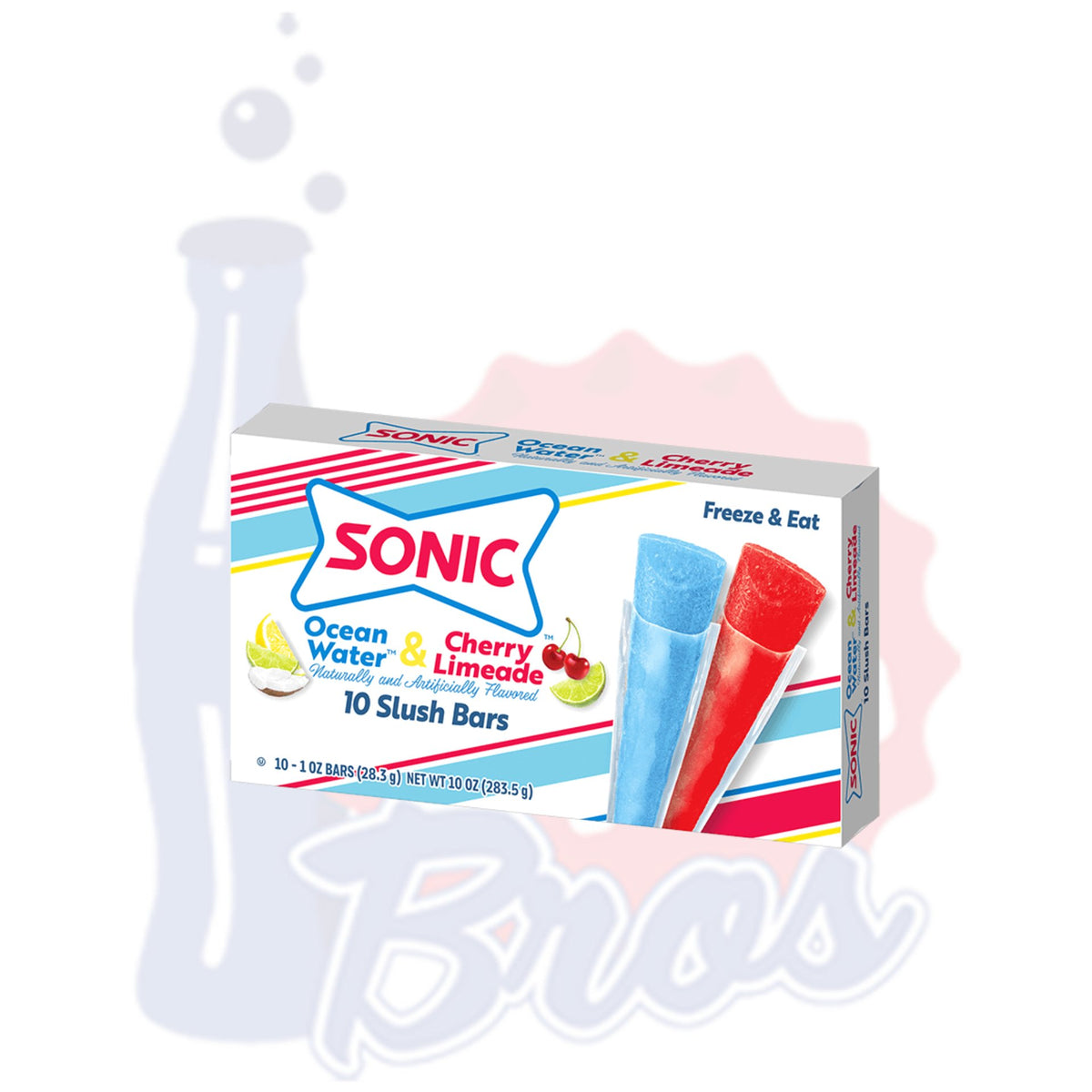 Sonic Ocean Water And Cherry Limeade Slush Bar 10ct Soda Pop Bros Cherry Limeade 2518