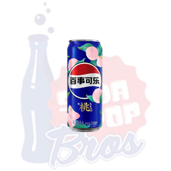 Pepsi White Peach Oolong (China 330ml) - Soda Pop BrosSoda